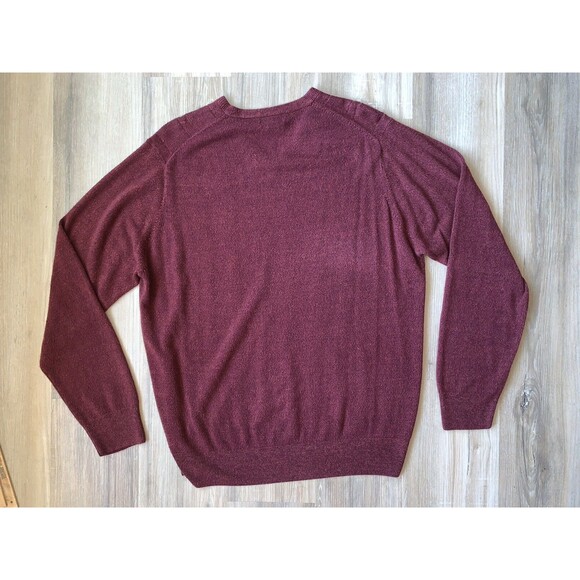 DOCKERS Mens Tight Knit Size Medium Maroon Pullover Sweater Size XXL EUC - Picture 10 of 14